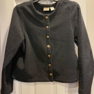 LL Bean Button up Sweater Medium Womens